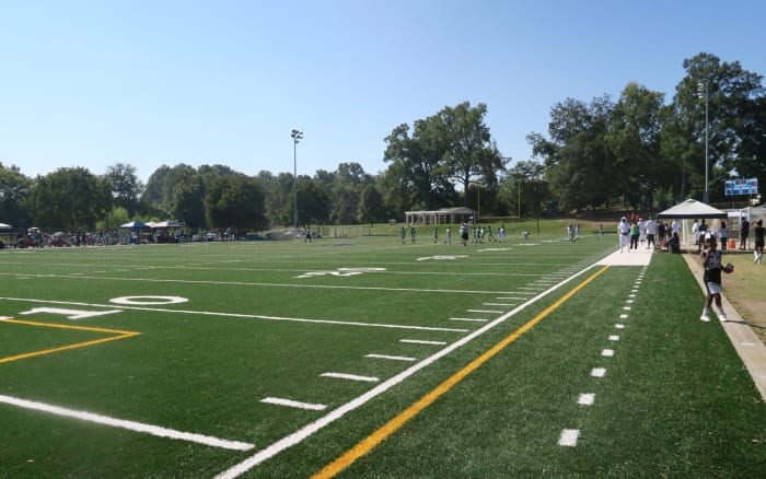 The state-of-the-art field at Revolution Park was funded by the Panthers, who play about two miles away.